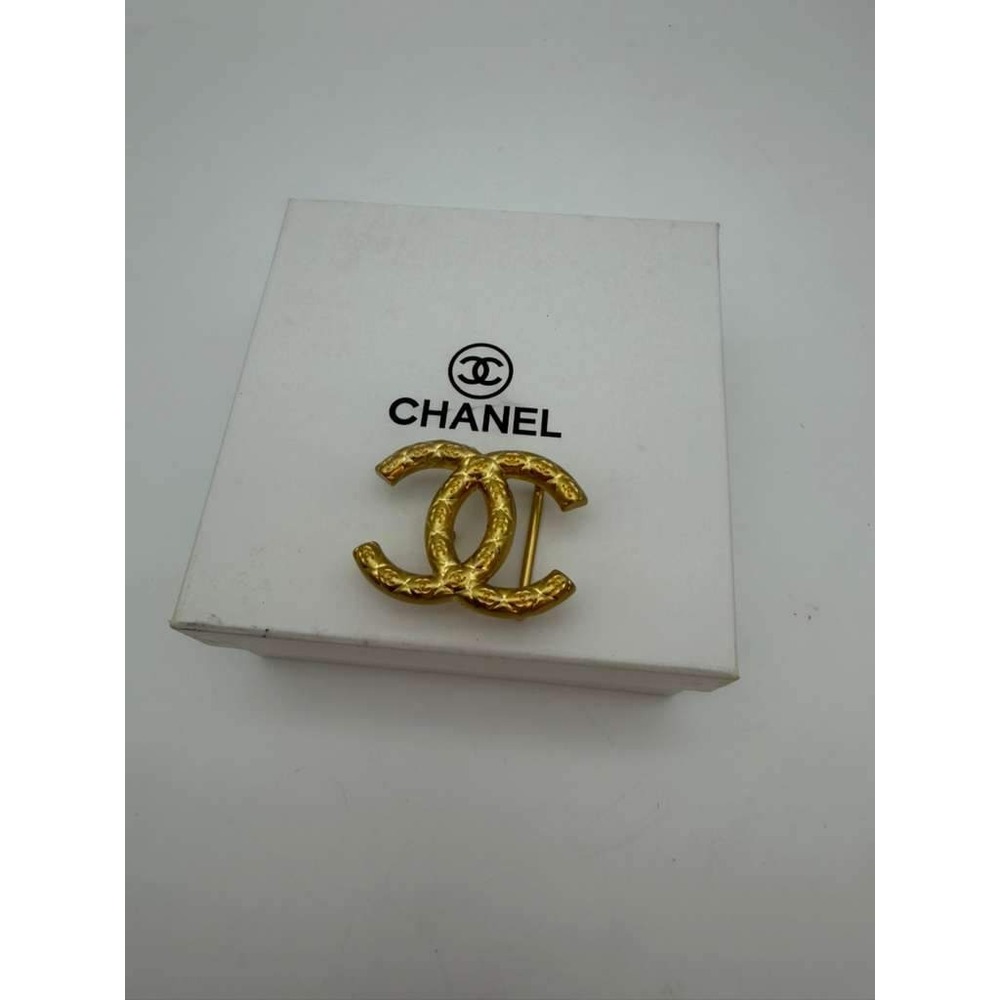 Chanel CC Logo Gold Belt Buckle – Textured – Buckle Only – Statement Piece - Picture 9 of 9
